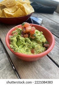 Fresh Guacamole And Chips At The Beach Bar