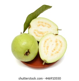 Fresh Guava Fruit Half Isolated On Stock Photo 446910550 | Shutterstock