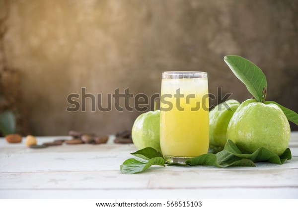 fresh guava Juice with guava\
fruit