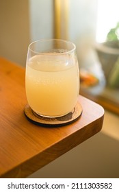 Fresh Homemade Ginger Beer In A Medium Sized Glass