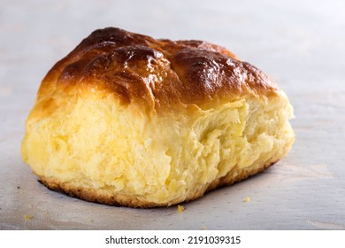 Fresh Homemade Romanian Cheese Pie On Table