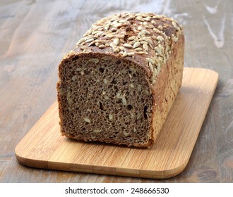 Fresh Homemade Rustic Wholegrain Bread 