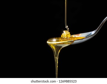 Fresh Honey On Spoon