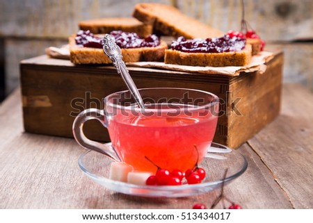 Similar – Image, Stock Photo viburnum tea in cup Fruit