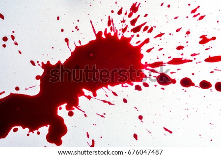 fresh human bright red blood on stock photo edit now 676047487