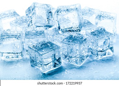 Set Four Realistic Translucent Ice Cubes Stock Vector (Royalty Free ...