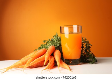 Fresh juice made from carrots