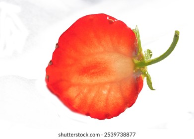 Fresh and juicy strawberries, rich in vitamin C. Ideal for making delicious strawberry juice or smoothies. Enjoy the ripe sweetness of these berries against a white background. - Powered by Shutterstock