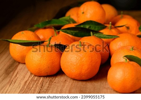fresh juicy tangerines on a wooden table 7