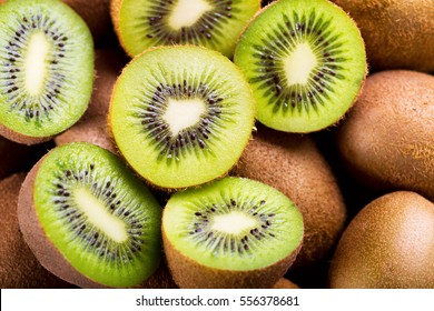fresh kiwi fruit as background - Shutterstock ID 556378681