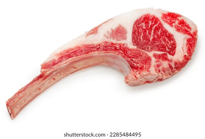 Fresh Lamb Rack isolated on white background, Fresh Raw lamb ribs on White Background With clipping path. - Powered by Shutterstock