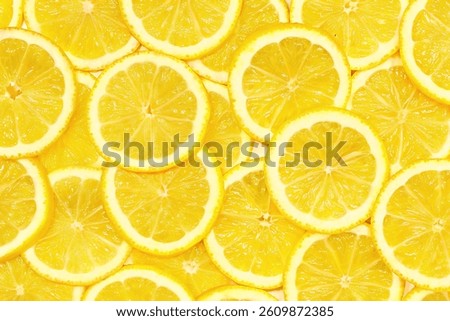 fresh lemon slices texture background 