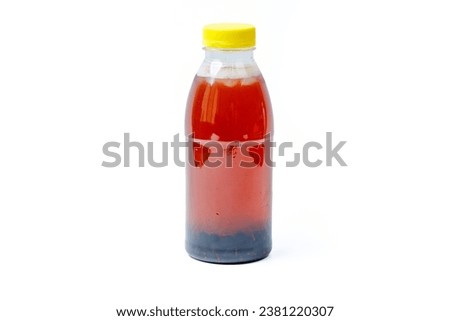 fresh lemonade with pieces of fruit on a white background for food delivery website 7