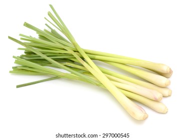 Fresh Lemongrass isolated on white background