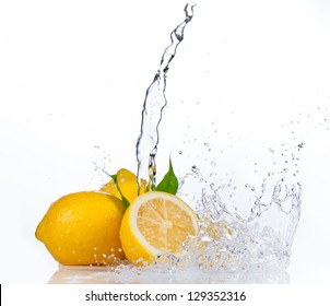 lemon water splash png