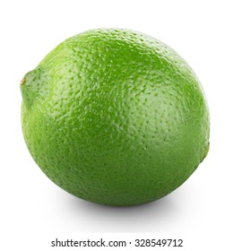 Fresh Lime Isolated On White