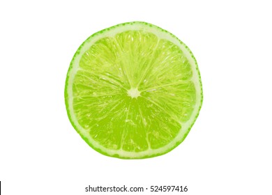 Fresh Lime Isolated On White Background