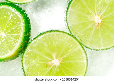 Fresh Lime With Soda Water Drop, Lime With Bubbles Soda Isolated - Powered by Shutterstock