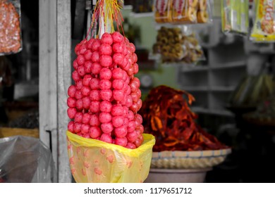 Fresh Longganisa In Taboan Market, Philippines