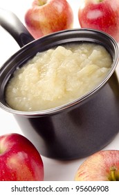 Fresh Made Apple Sauce In A Pot