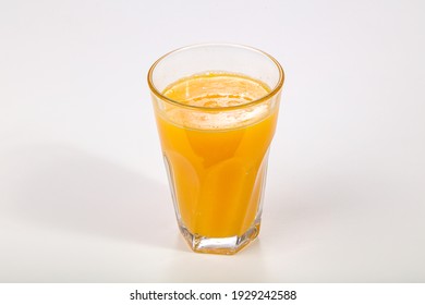 Fresh Maked Orange Natural Juice Glass