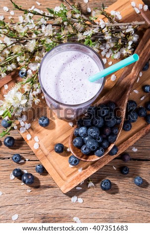 Similar – Healthy smoothie with grains and berries