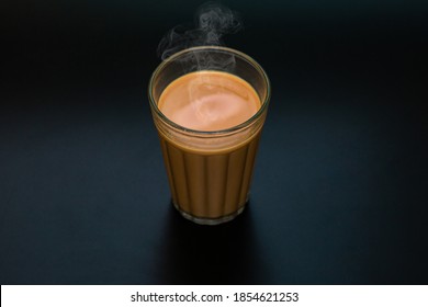 Fresh Milk Tea Or Indian Kadak Chai.