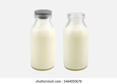 Bottle Milk Isolated On White Background Stock Photo (Edit Now) 435250762