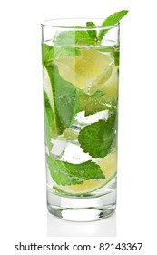Fresh Mojito Cocktail Isolated