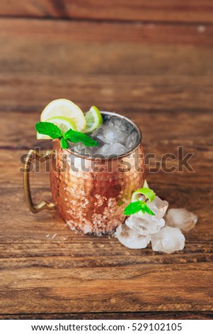Fresh Moscow Mule with decorations