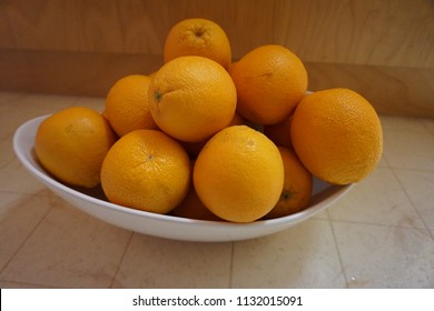 Fresh Naval Oranges On Display