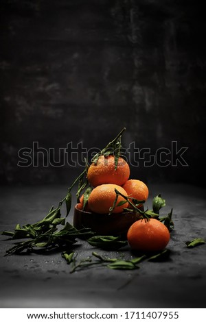 Image, Stock Photo Small tangerines Fruit