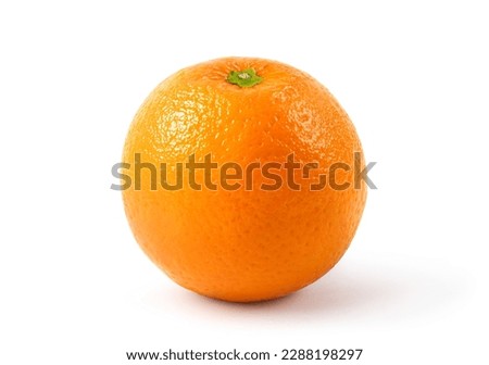 Fresh orange fruit isolate on white background. Full depth and high resolution, Clipping path, 