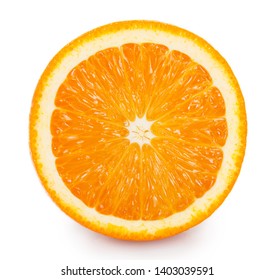 fresh orange isolated on white background - Shutterstock ID 1403039591
