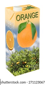 Fresh Orange Juice In Beverage Carton