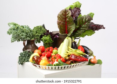 Fresh Organic Vegetables Assortment harvest - Shutterstock ID 1915322791