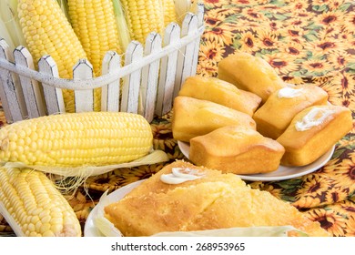 Fresh Oven Baked Loaf Of Cornbread