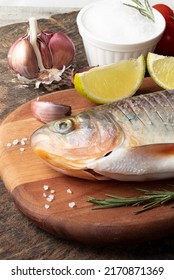 Fresh Pantanal Fish On Cutting Board