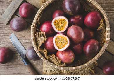 Fresh passion fruits-Healthy fruit and special taste - Shutterstock ID 1606907287