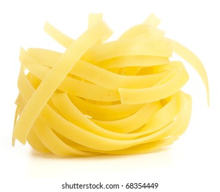 Fresh Pasta Isolated On A White Background