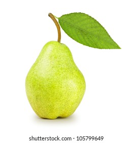 Fresh pear isolated on white - Shutterstock ID 105799649