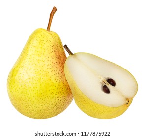Fresh pear isolated on white background - Shutterstock ID 1177875922