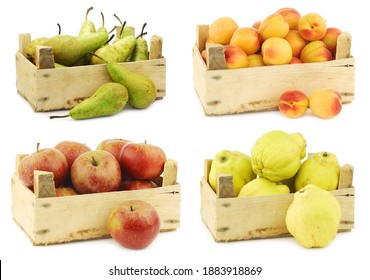 Fresh Pears, Apricots, Traditional Dutch Apples Called 