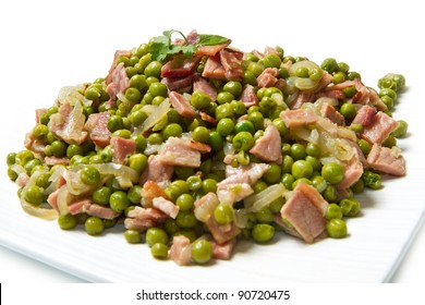 Fresh Peas With Diced Ham