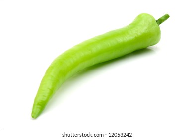 fresh pepper isolated on the white background