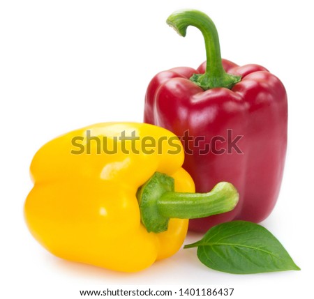 fresh pepper isolated on white background