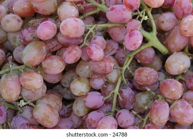 fresh picked pink grapes for sale