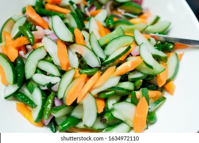 Fresh Pickled Cucumbers And Carrots