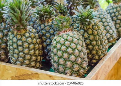 Fresh Pineapples At Taiwan Fresh Fruit Market