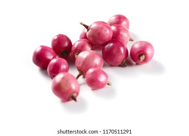 Fresh Pink Peppercorns Isolated